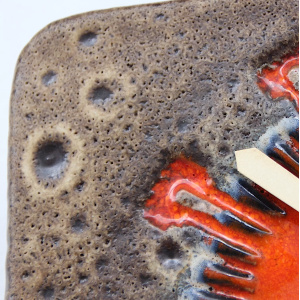 Kienzle Chunky Lava Wall Clock, 1960s