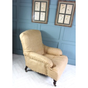 Antique Victorian Armchair Maple & Co for Upholstery