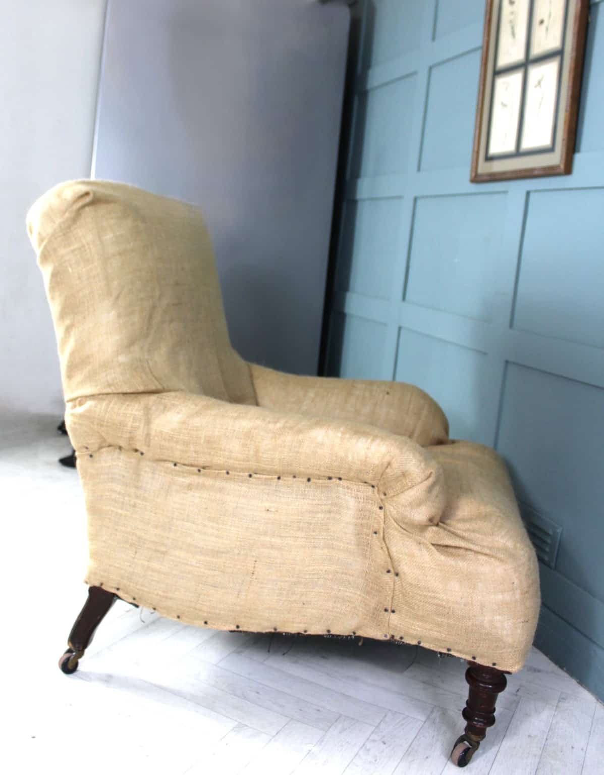 Antique Victorian Armchair Maple & Co for Upholstery