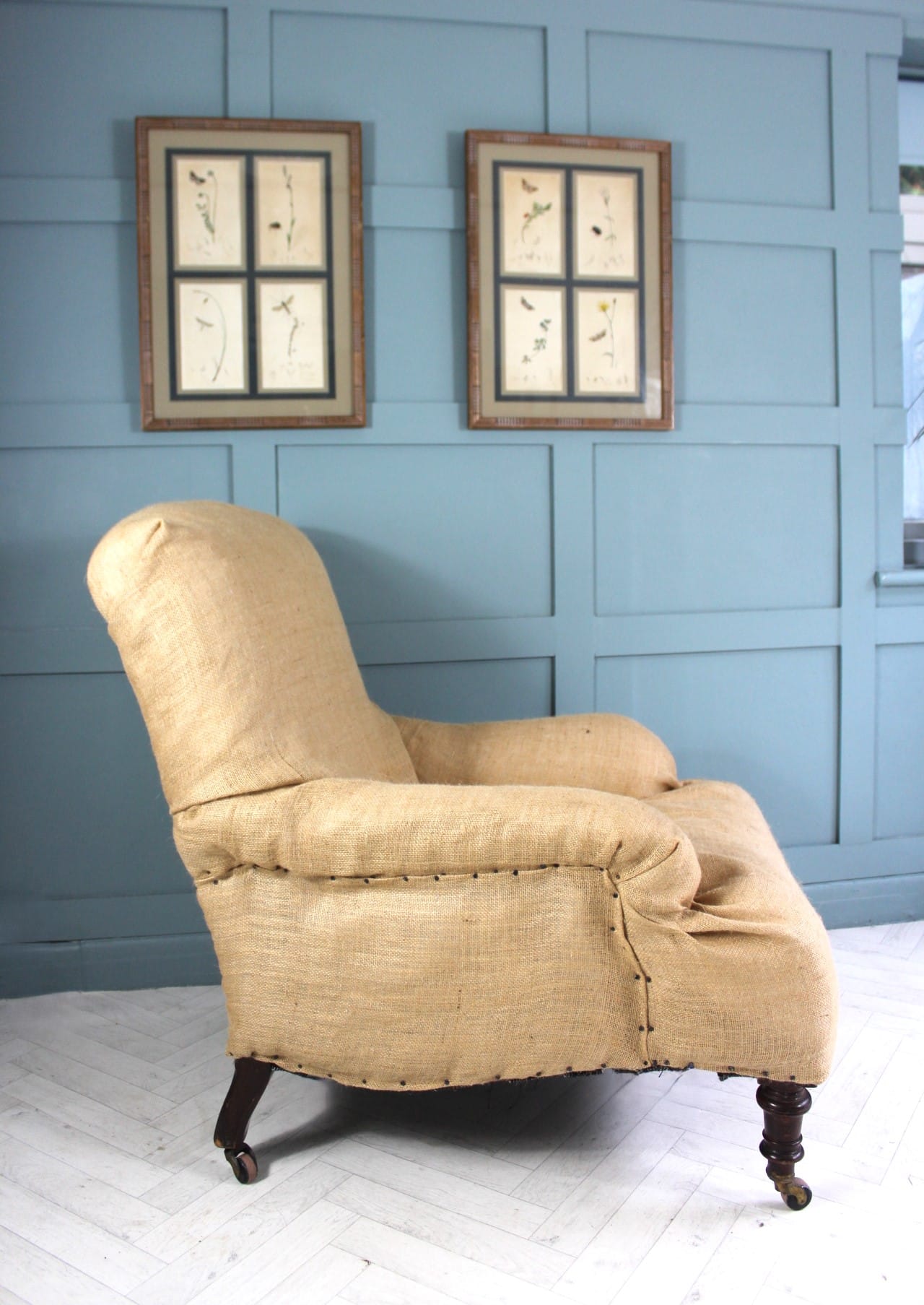 Antique Victorian Armchair Maple & Co for Upholstery