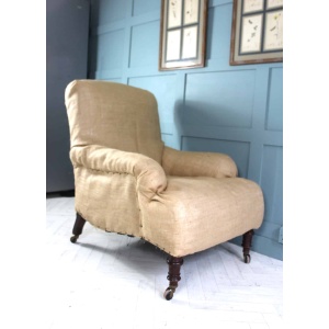 Antique Victorian Armchair Maple & Co for Upholstery