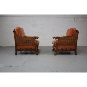 Pair of armchairs, early 20th C