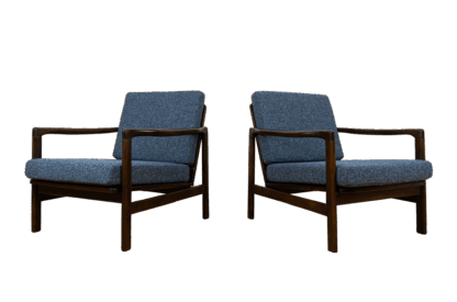 Pair of B-7522 armchairs by Zenon Bączyk, Poland, 1960’S