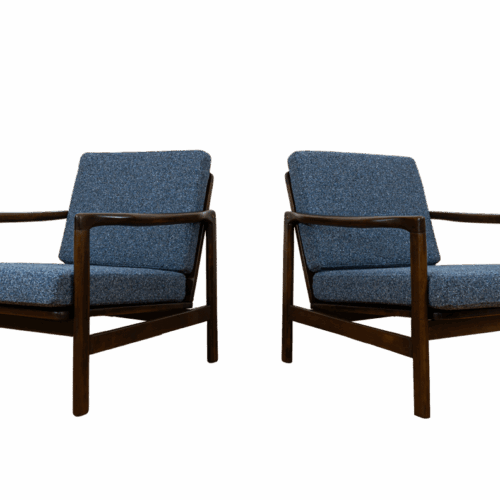 Pair of B-7522 armchairs by Zenon Bączyk, Poland, 1960’S