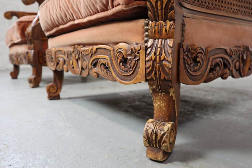 Pair of armchairs, early 20th C