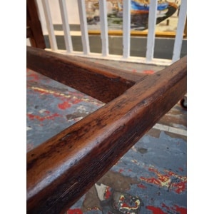 1940's POW Made Bakers/Prep/Dining Table In Pitch Pine. Vintage/Interiors/WW2.