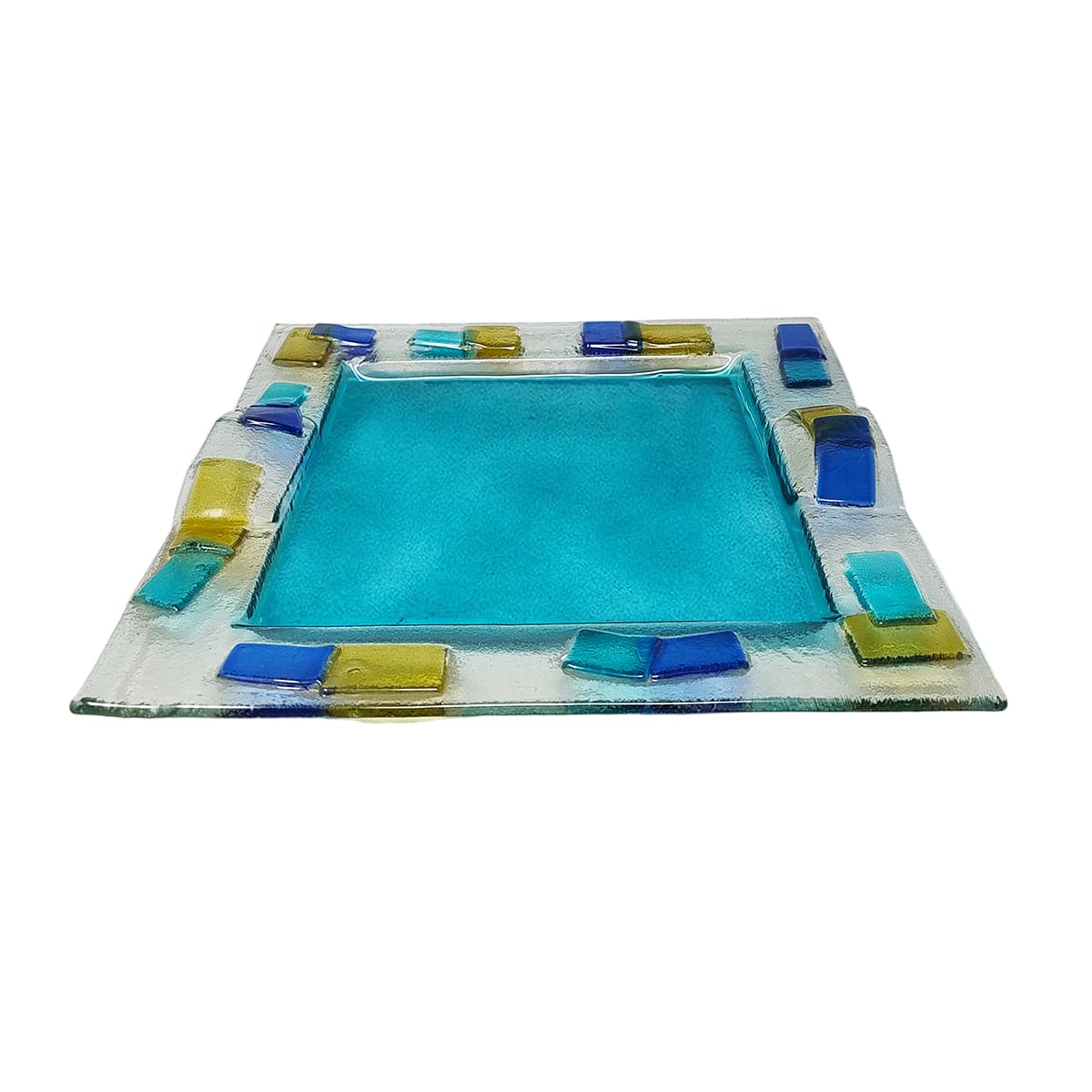 1970s Astonishing Tray By Albatros in Murano Glass. Made in Italy
