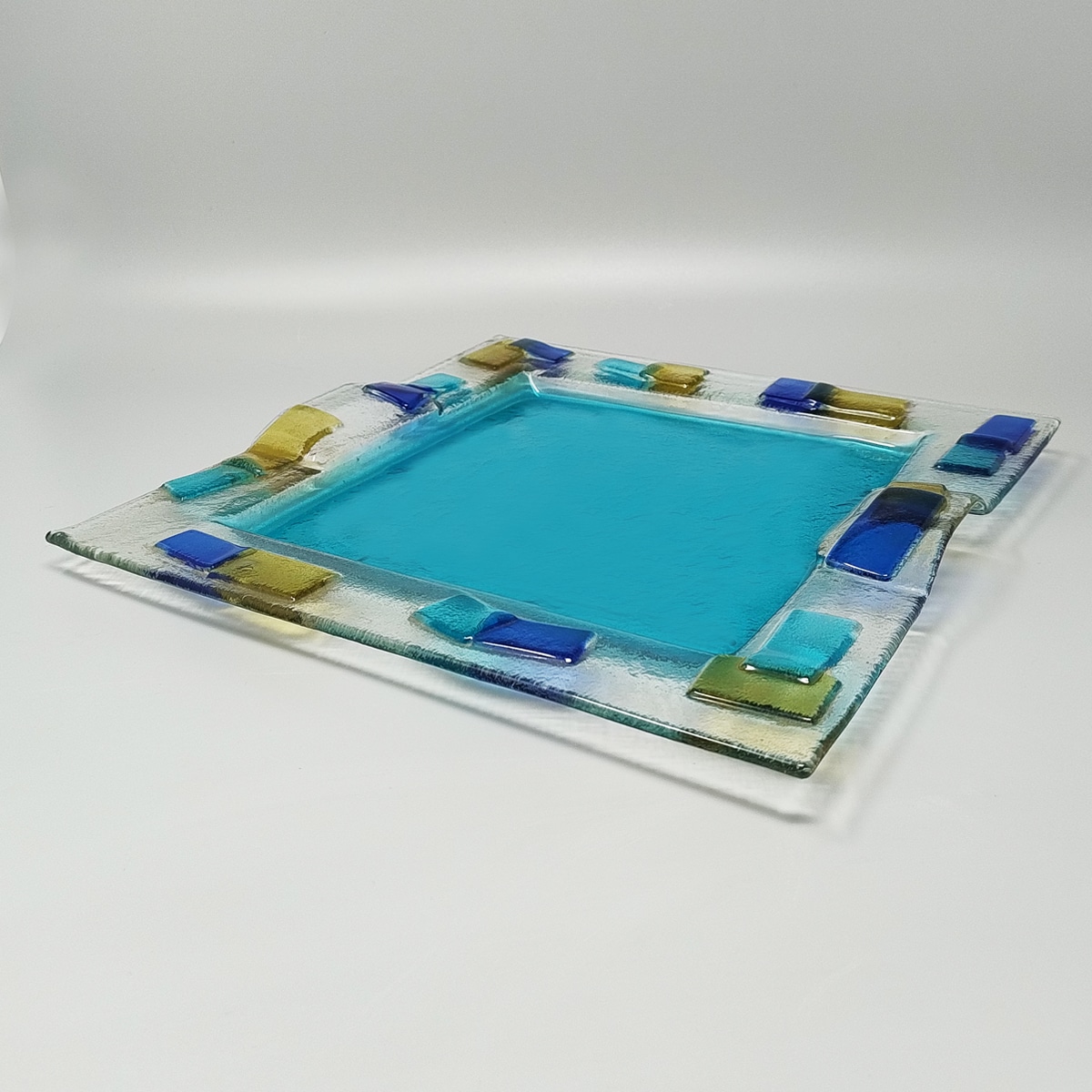 1970s Astonishing Tray By Albatros in Murano Glass. Made in Italy