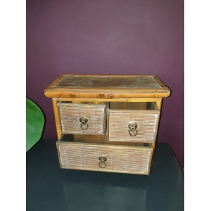 Chinese miniature bamboo drawers