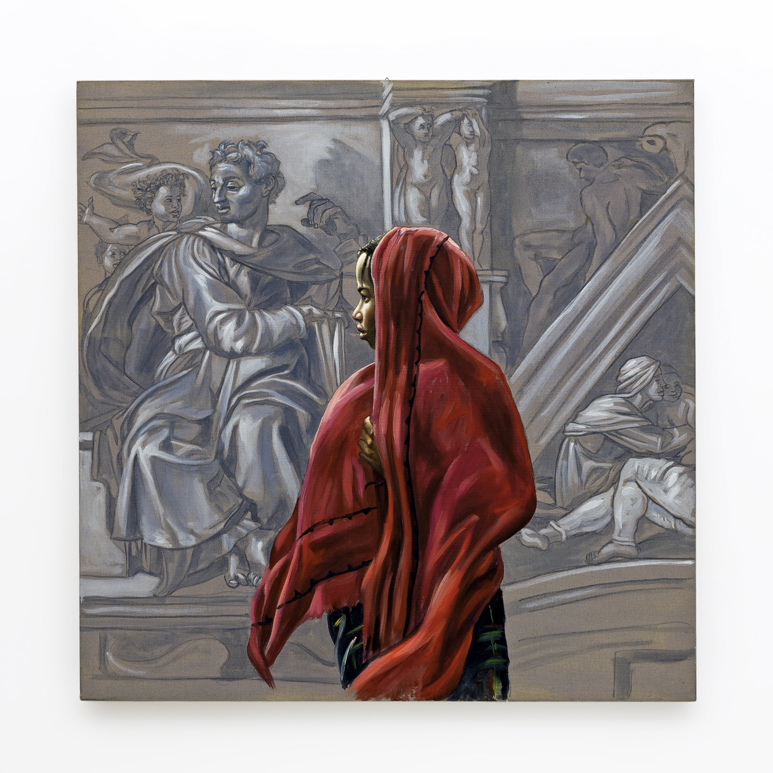 Oil on Canvas "Untitled" Unique Work by Ali Hassoun, year 2003