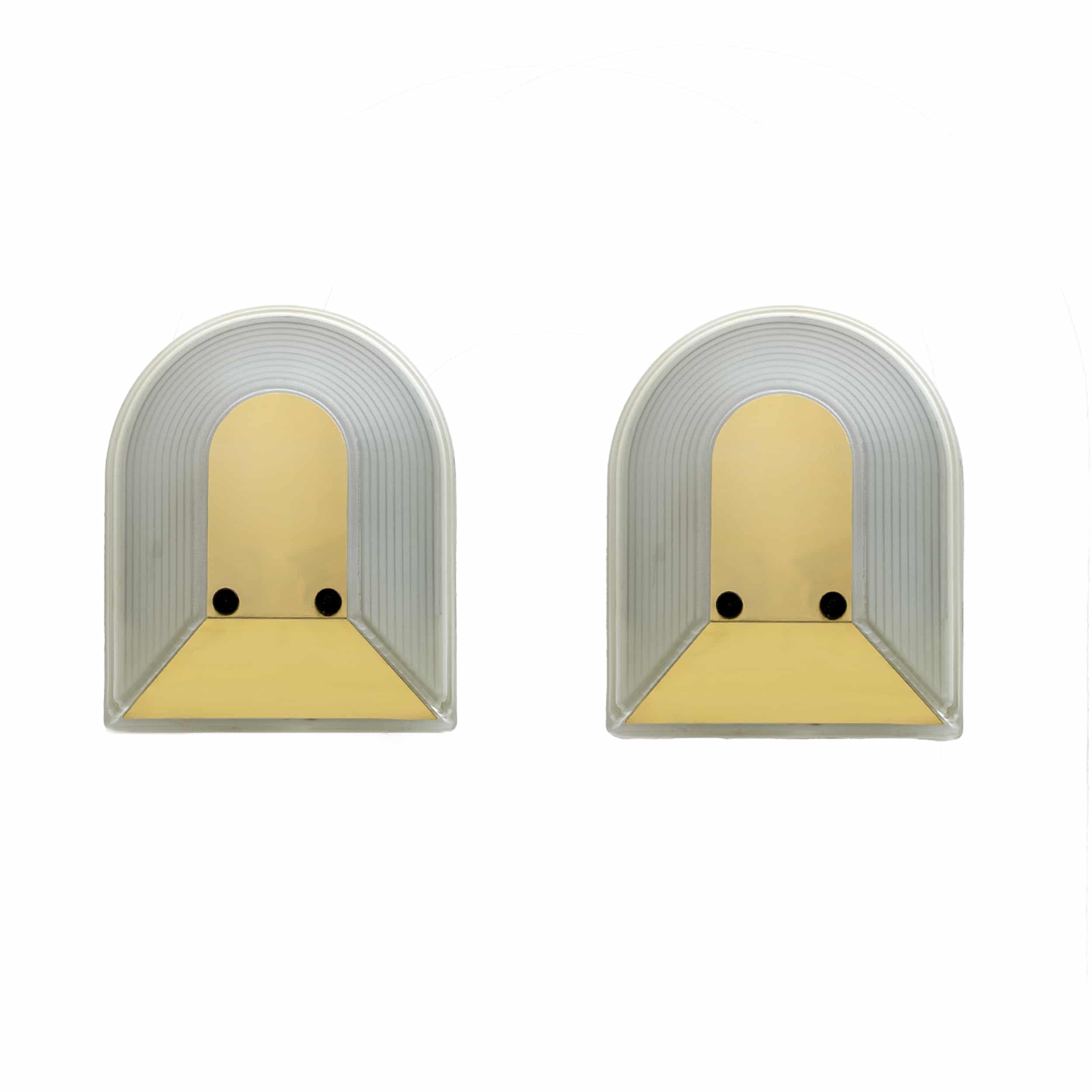 Pair of Modern Italian Sconces "Tesi" by Roberto Fiorato for Prisma, 80s