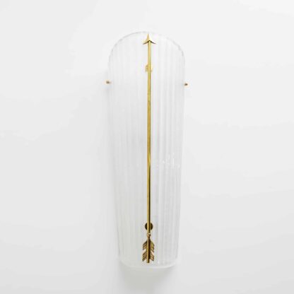 Pair of Mid-century Modern Style Italian Murano Glass and Brass Sconces - Image 4
