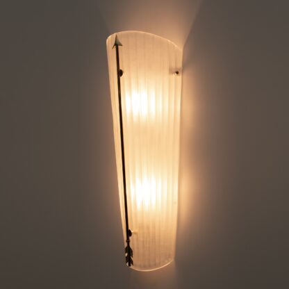 Pair of Mid-century Modern Style Italian Murano Glass and Brass Sconces - Image 7