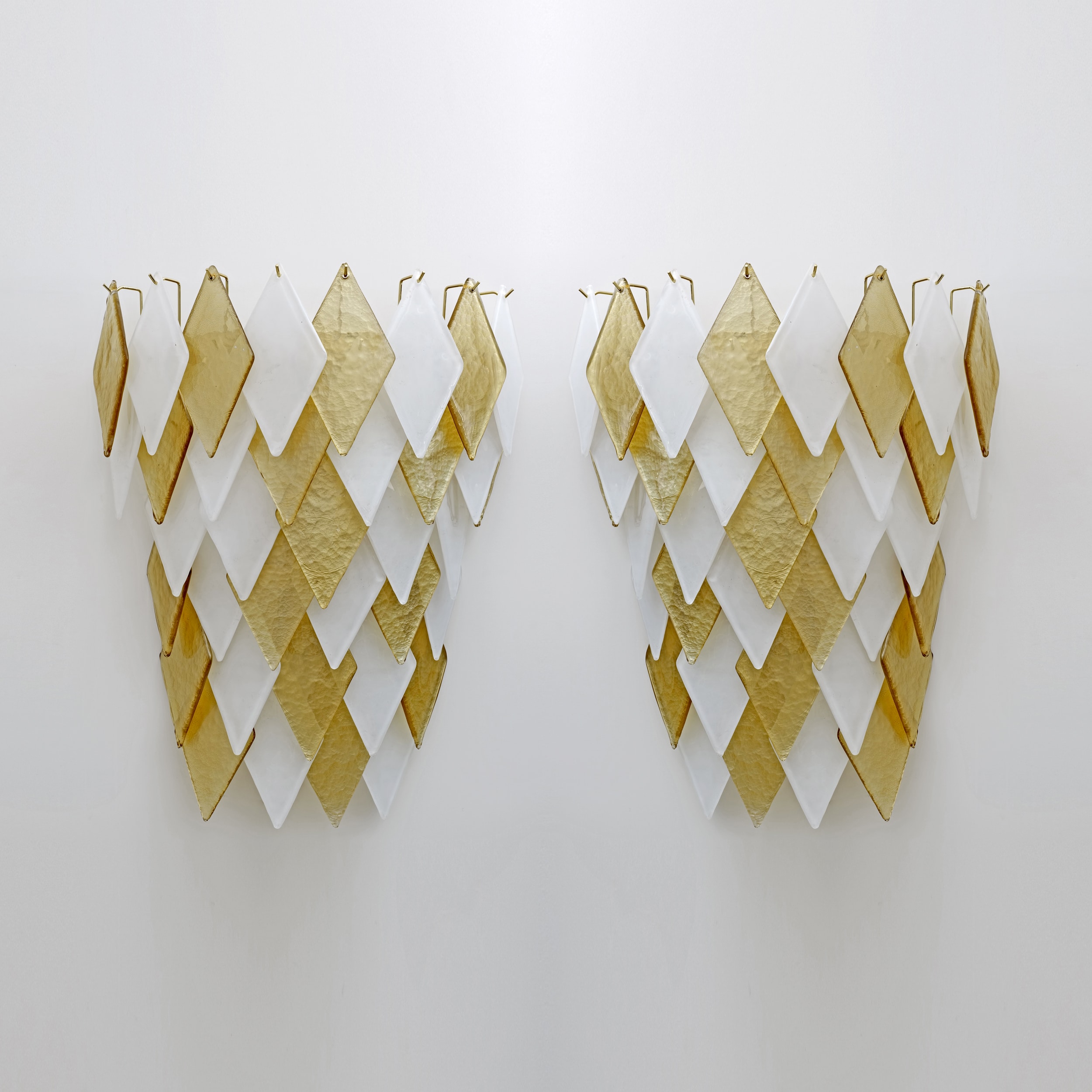 Pair of Modern Italian Murano Glass Sconces
