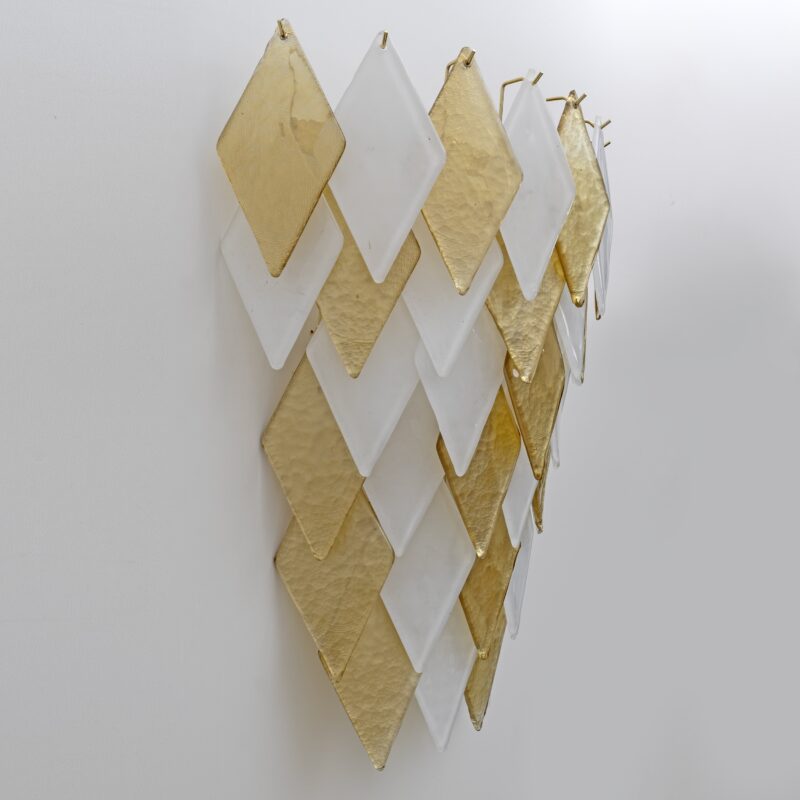 Pair of Modern Italian Murano Glass Sconces