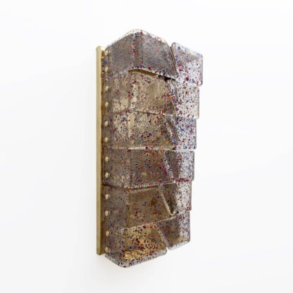 Pair of Mid-century Modern Style Italian Murano Glass and Brass Sconces - Image 6