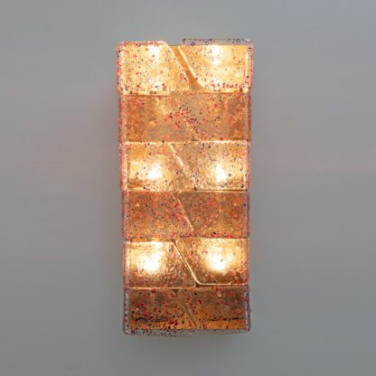 Pair of Mid-century Modern Style Italian Murano Glass and Brass Sconces - Image 7