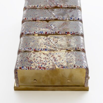 Pair of Mid-century Modern Style Italian Murano Glass and Brass Sconces - Image 8