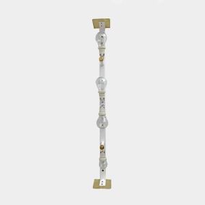 Pair of Art Decò Style Brass and Textured Murano Glass Sconces