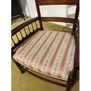 Arts & Crafts Beech Ladder Back Nursing Chair
