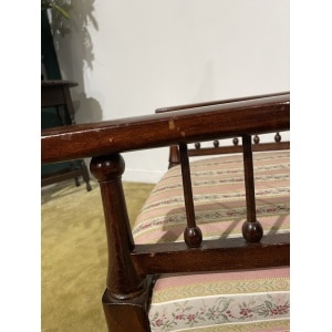 Arts & Crafts Beech Ladder Back Nursing Chair