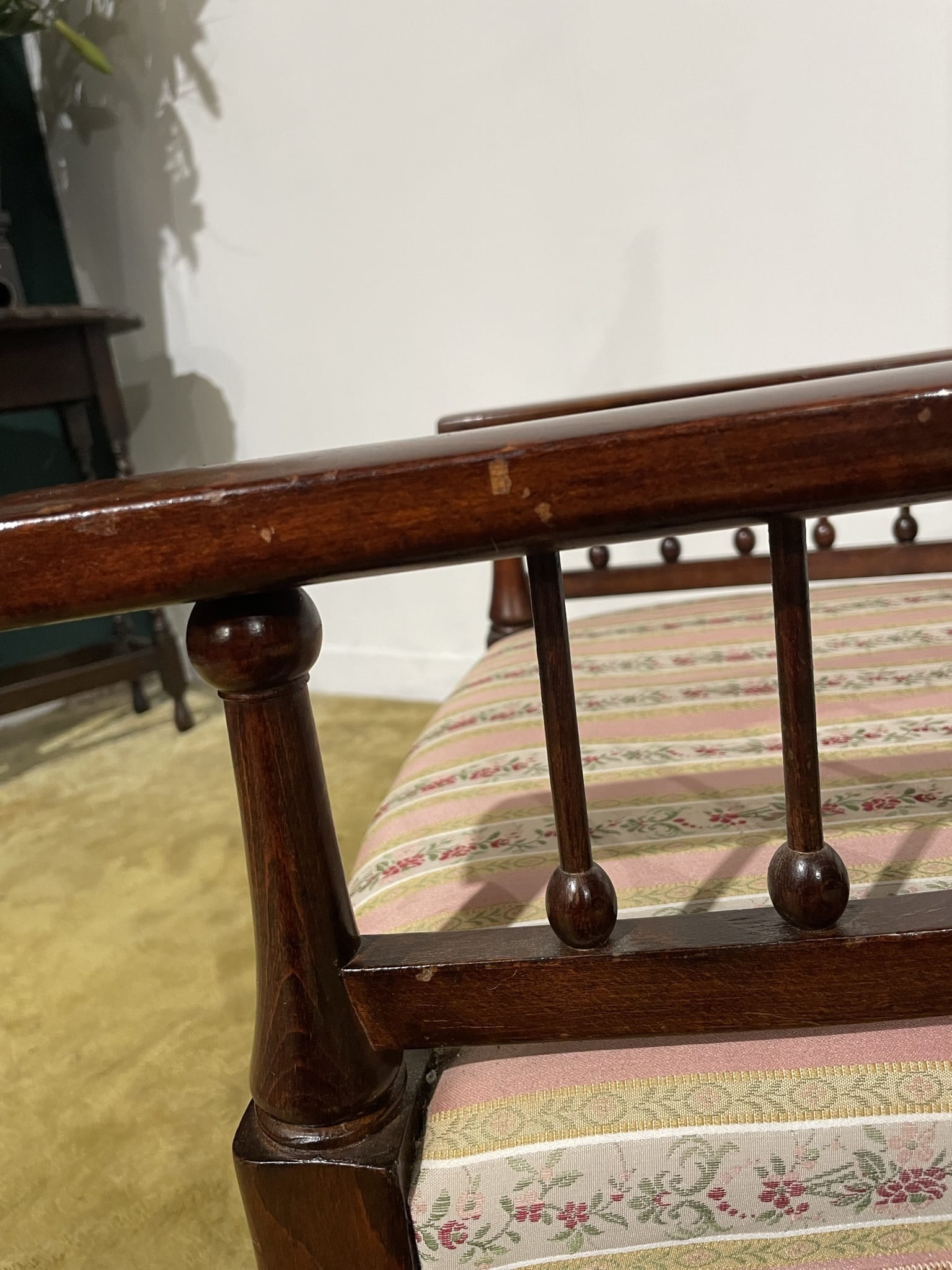 Arts & Crafts Beech Ladder Back Nursing Chair