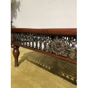 Cast Iron Spanish Occasional Table With Slate Marble Top