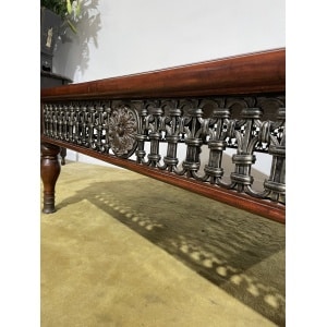 Cast Iron Spanish Occasional Table With Slate Marble Top