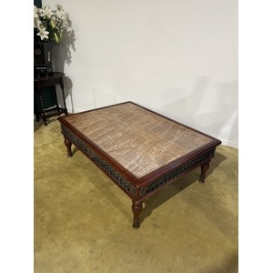 Cast Iron Spanish Occasional Table With Slate Marble Top