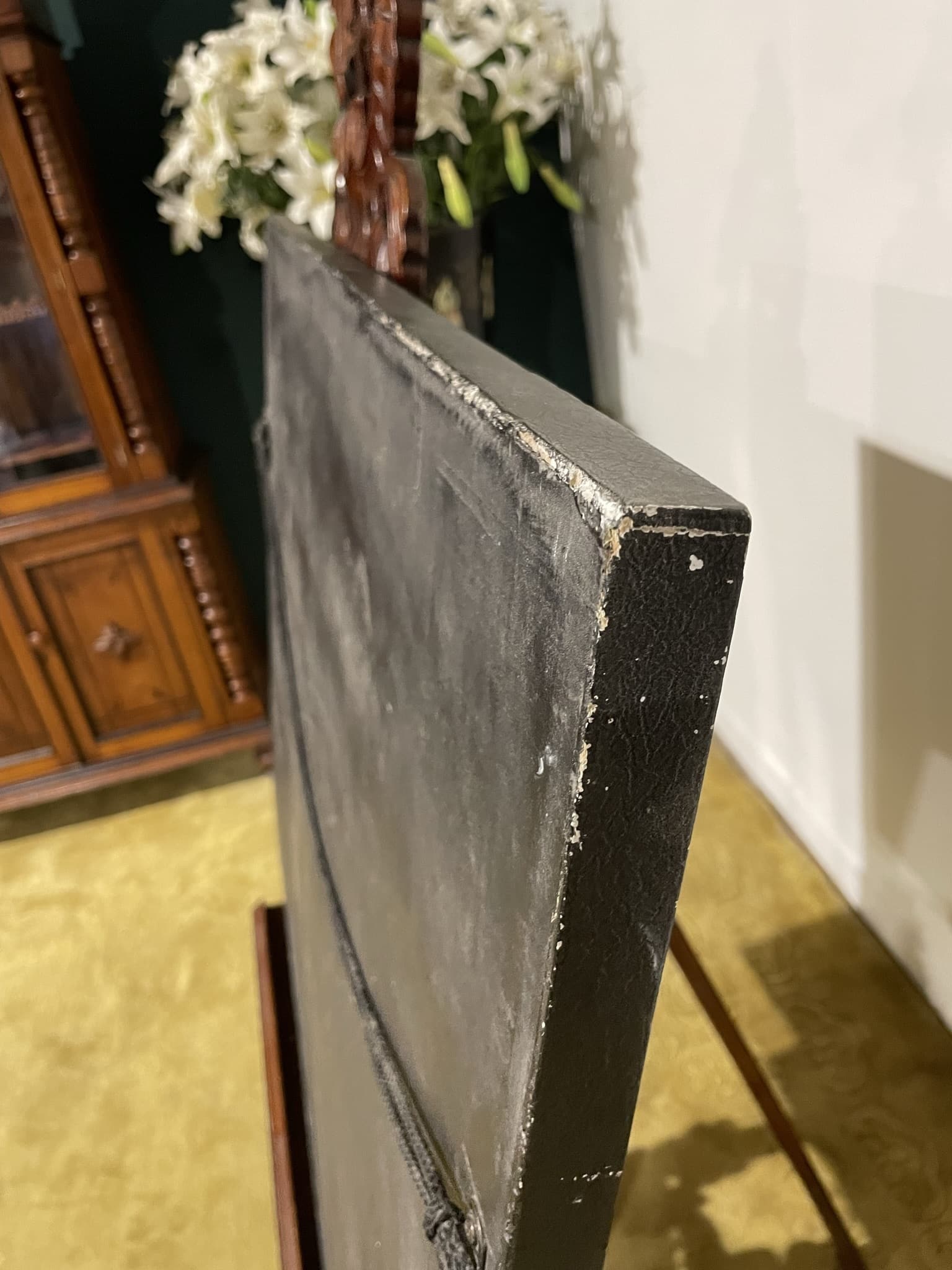 Contemporary piece of artwork on board depicting a female