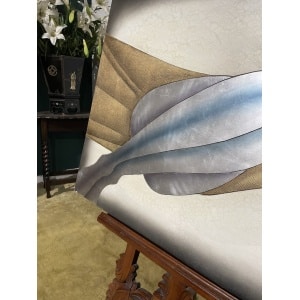 Contemporary piece of artwork on board depicting a female