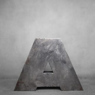 Vintage Large Industrial Polish Metal Letter A, 1950s