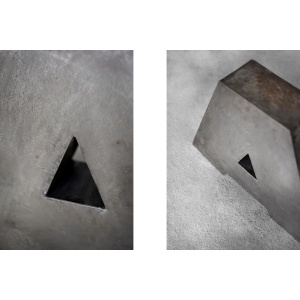 Vintage Large Industrial Polish Metal Letter A, 1950s