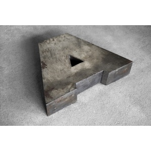 Vintage Large Industrial Polish Metal Letter A, 1950s