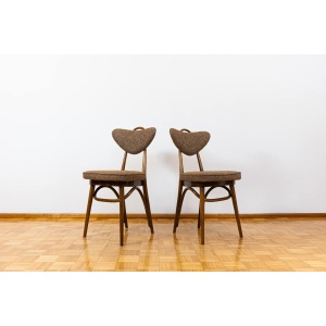 Set Of 6 Dining Chairs Model No. 124 By Helena, Jerzy Kurmanowicz, Poland, 1950s