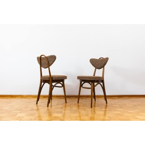 Set Of 6 Dining Chairs Model No. 124 By Helena, Jerzy Kurmanowicz, Poland, 1950s