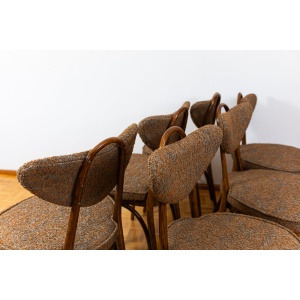 Set Of 6 Dining Chairs Model No. 124 By Helena, Jerzy Kurmanowicz, Poland, 1950s
