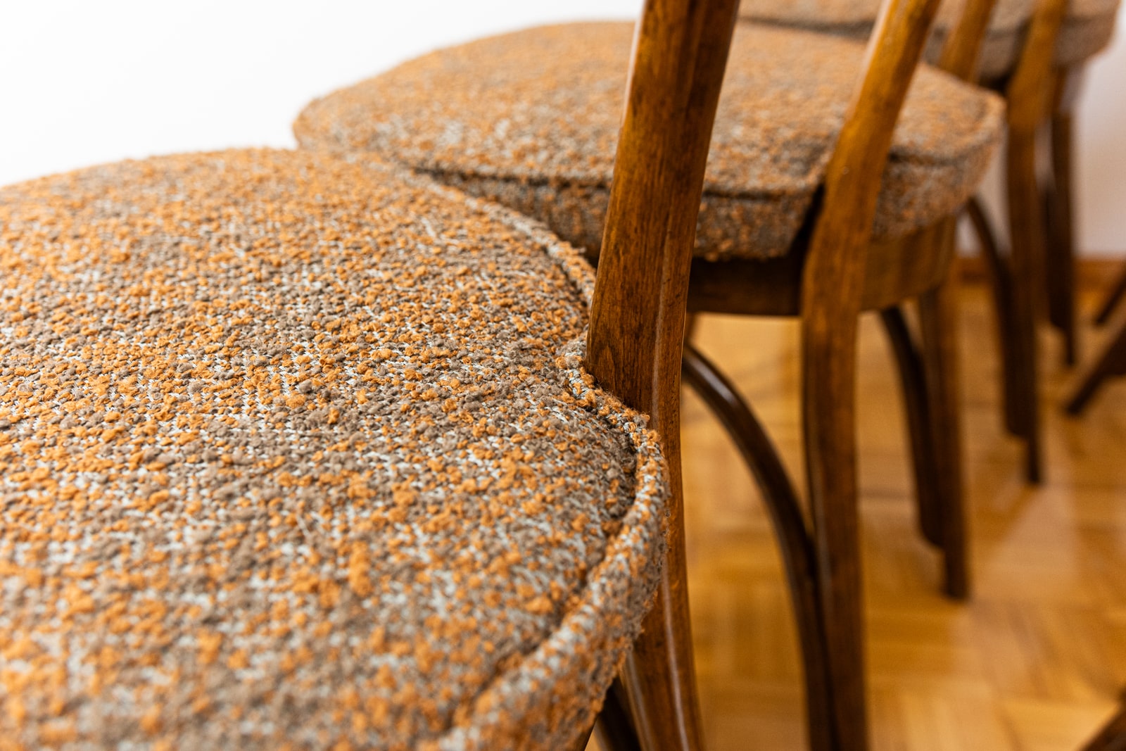 Set Of 6 Dining Chairs Model No. 124 By Helena, Jerzy Kurmanowicz, Poland, 1950s