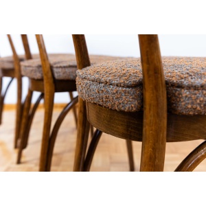Set Of 6 Dining Chairs Model No. 124 By Helena, Jerzy Kurmanowicz, Poland, 1950s