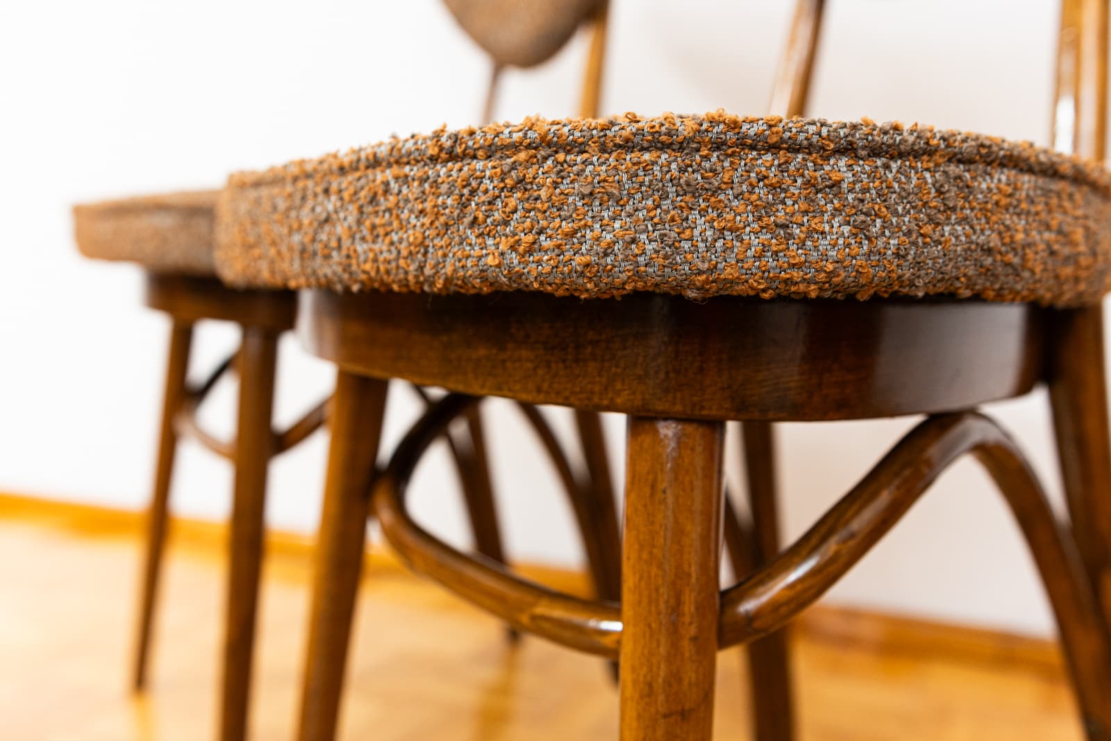 Set Of 6 Dining Chairs Model No. 124 By Helena, Jerzy Kurmanowicz, Poland, 1950s