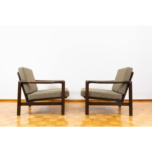Pair of B-7522 armchairs by Zenon Bączyk, Poland, 1960’S