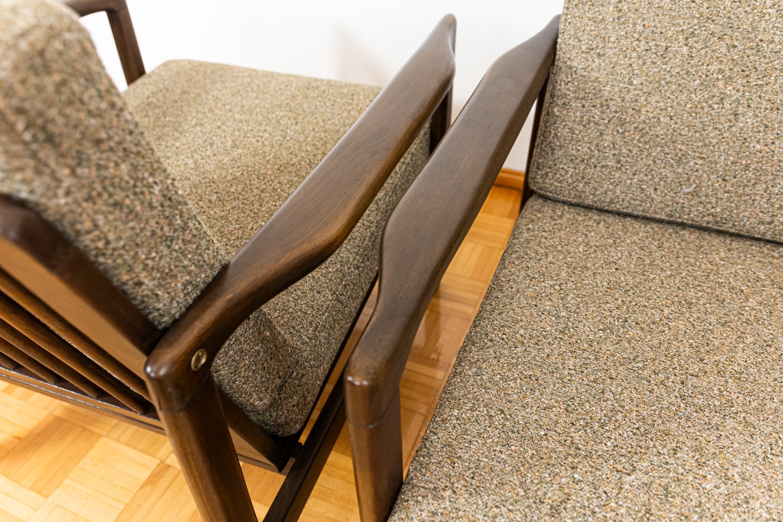 Pair of B-7522 armchairs by Zenon Bączyk, Poland, 1960’S