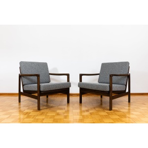 Pair of B-7522 armchairs by Zenon Bączyk, Poland, 1960’S