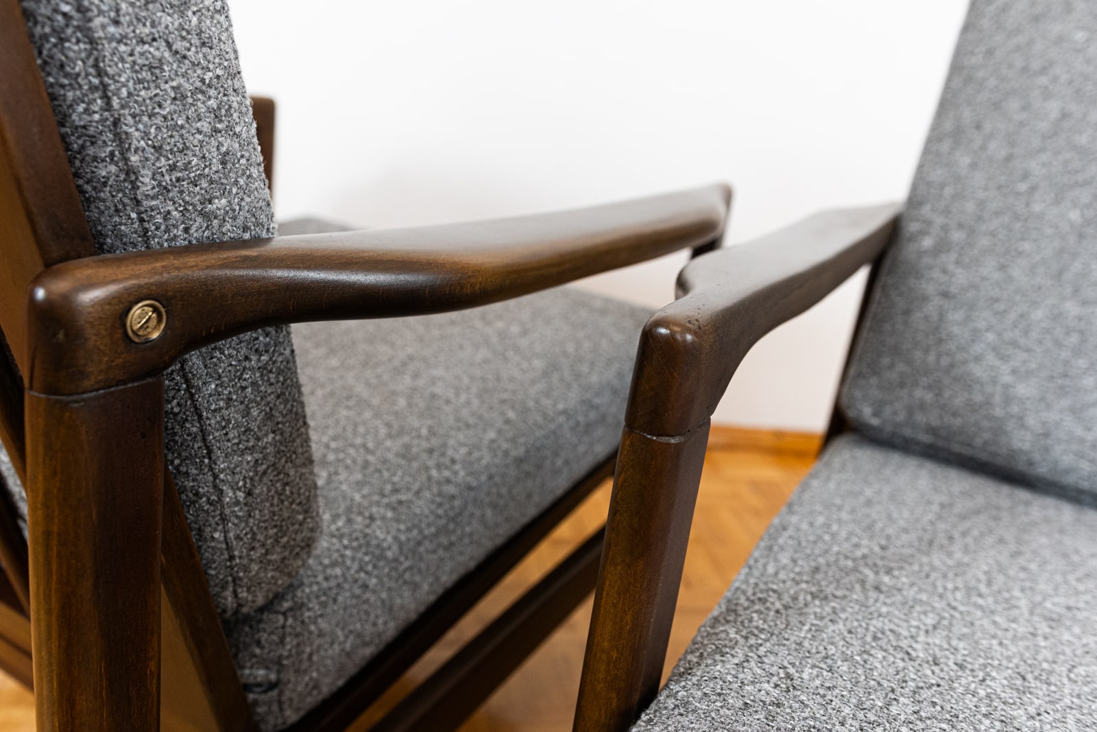 Pair of B-7522 armchairs by Zenon Bączyk, Poland, 1960’S