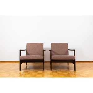 Pair of B-7522 armchairs By Zenon Bączyk, Poland, 1960’S