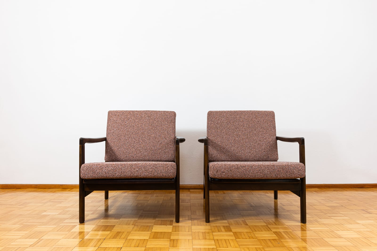 Pair of B-7522 armchairs By Zenon Bączyk, Poland, 1960’S