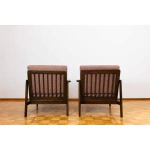 Pair of B-7522 armchairs By Zenon Bączyk, Poland, 1960’S