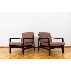 Pair of B-7522 armchairs By Zenon Bączyk, Poland, 1960’S
