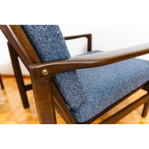 Pair of B-7522 armchairs by Zenon Bączyk, Poland, 1960’S