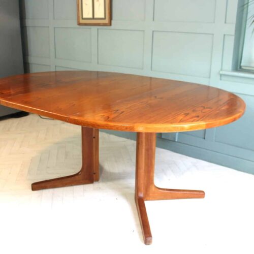 Midcentury Danish D Scan Teak Dining Table